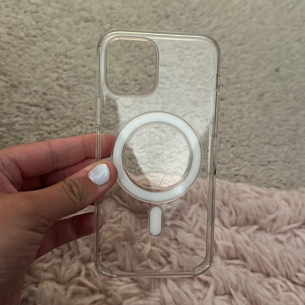 Clear iPhone Apple case